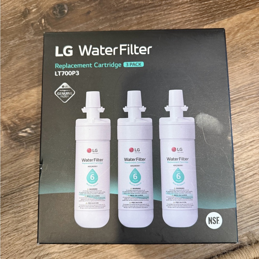 LG Water Filter Replacement Cartridge Pack